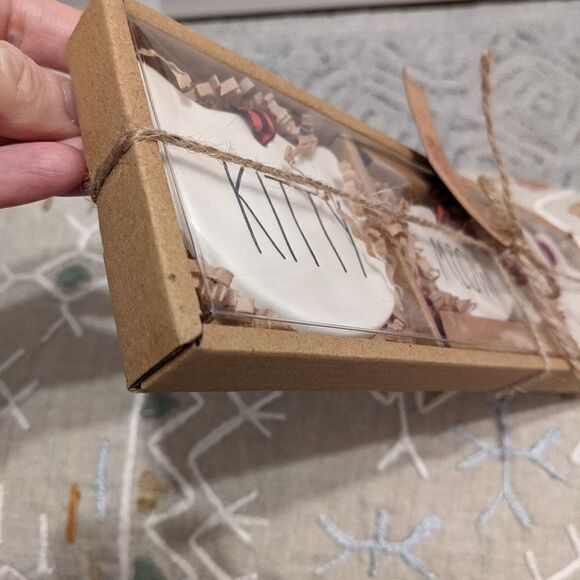 Rae DUNN By magenta kitty love ornaments set of 3 pcs NEW - Picture 2 of 6